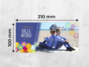 Invitaciones tarjetón personalizadas