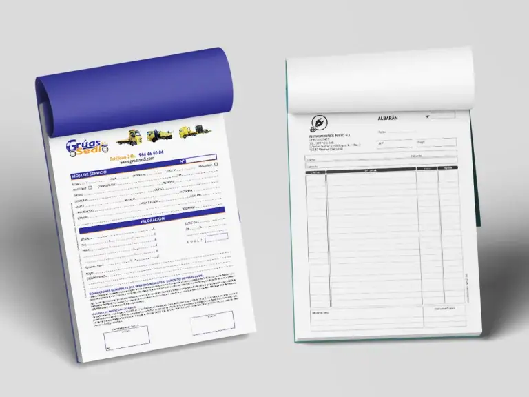 talonarios autocopiativos personalizados